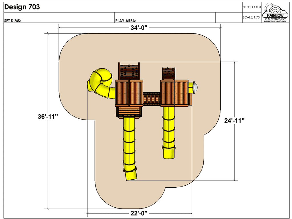 C39 Rainbow Play Village Design 703
