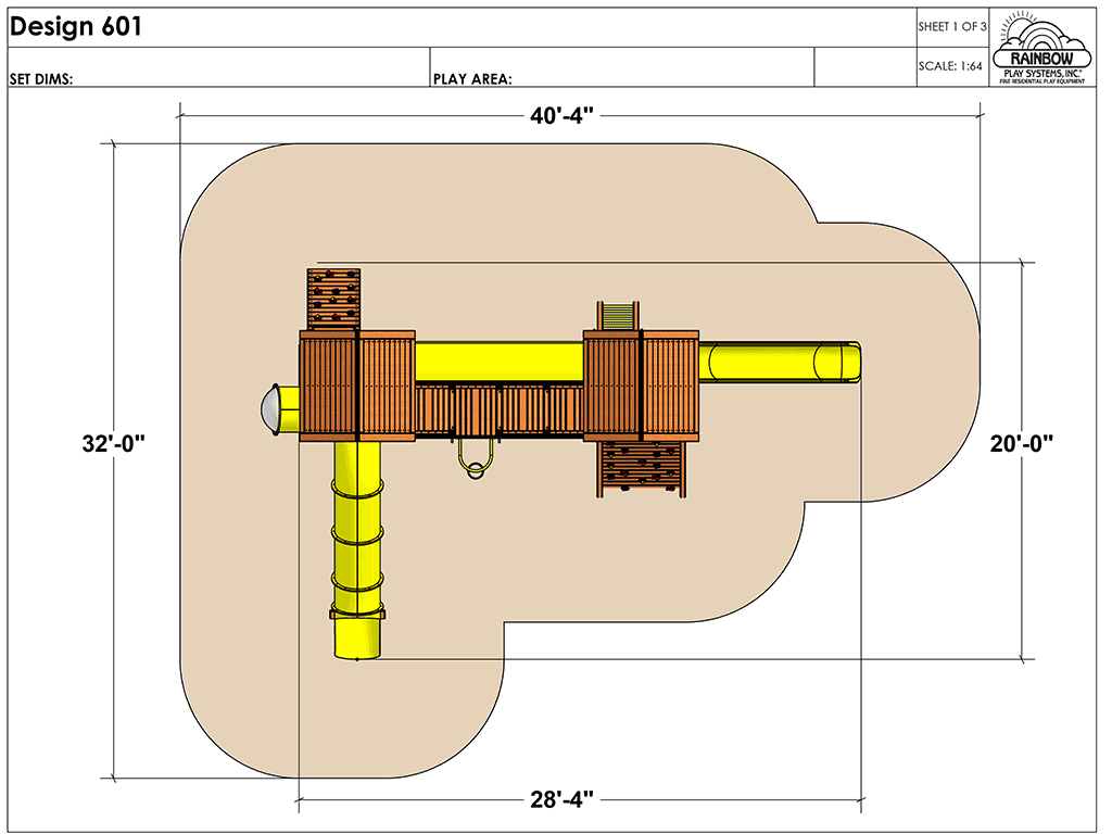 C33 Rainbow Play Village Design 601