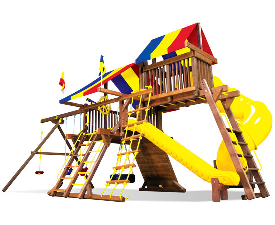 19J Rainbow Castle Pkg V with 360? Spiral Slide - Image 3