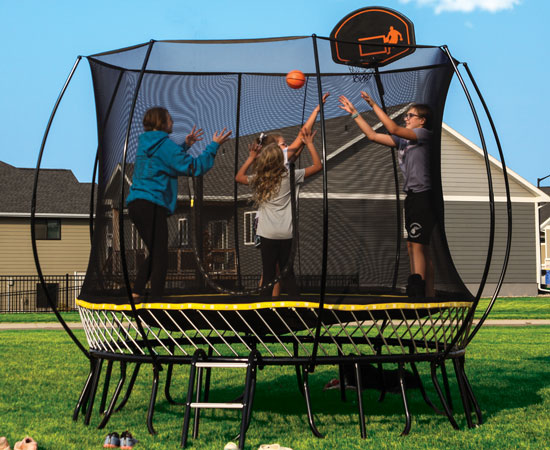 10' Rainbow Round Trampoline
