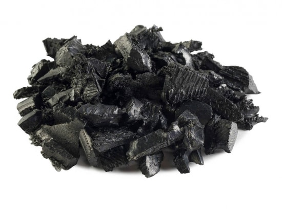 black dyed solid mulch