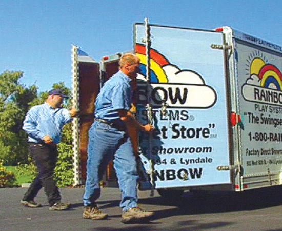 10' Rainbow Round Trampoline